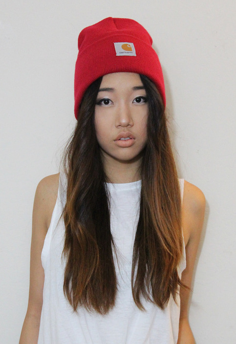 Flag Red Carhartt Beanie