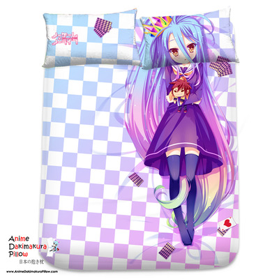 Brand new shiro - no game no life japanese anime bed blanket 1