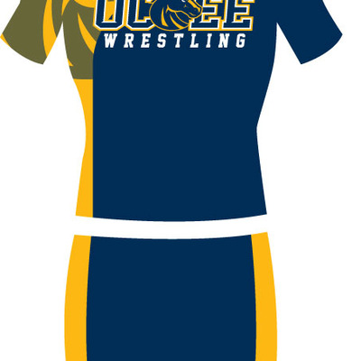 Ocoee wrestling sublimated compression shorts and shirts