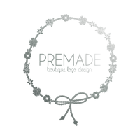 Premade Logo - Hand Drawn Flower Wrap PL140 - Thumbnail 1