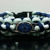 Cowboys inspired Paracord Bracelet