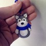 Wolf Ornament handmade and customize-1