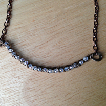 Earthy-brown bib necklace
