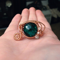 Coil-wrapped ring
