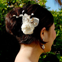 Wedding Hair Flower Bohemian Bloom - Style # SF206 : Luxe in Bloom - Thumbnail 4