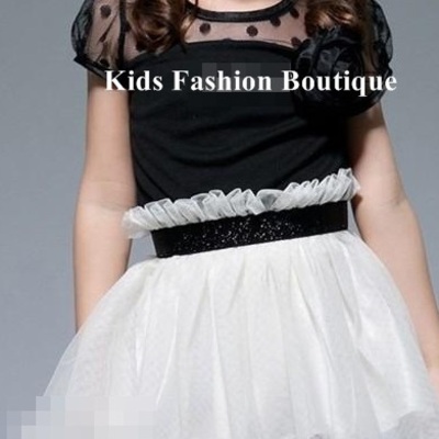 Black & white dress little black dress. 100% cotton