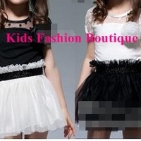 Black & White Dress Little Black Dress. 100% Cotton - Thumbnail 1