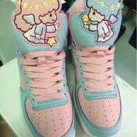 Sweet ice cream Little Twin Star Pastel Sneakers Shoes Fairy fashion  - Thumbnail 1
