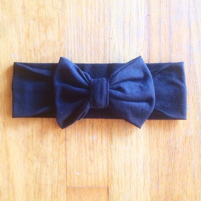 Black bow headwrap
