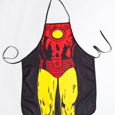 Funny dc comics super hero iron man cute apron home kitchen & bbq party