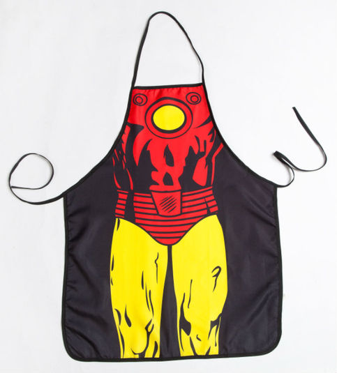 Funny DC Comics Super Hero IRON MAN Cute Apron Home Kitchen & BBQ Party