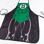 Funny DC Comics Super Hero GREEN LANTERN Cute Apron Home Kitchen & BBQ Party - Thumbnail 1
