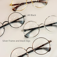 [5 Colors] Retro Metal Big Glasses SP141391 - Thumbnail 1