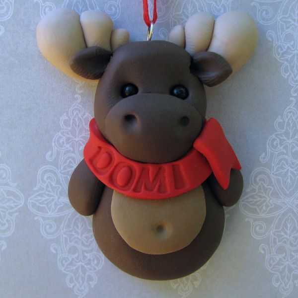 Moose Ornament handmade and customize