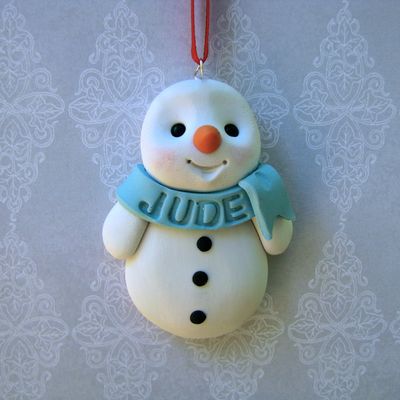 Snowman Ornament handmade and customize