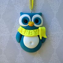 Owl Ornament handmade and customize