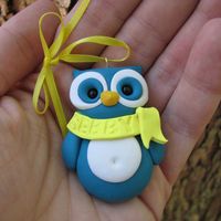 Owl Ornament handmade and customize - Thumbnail 1