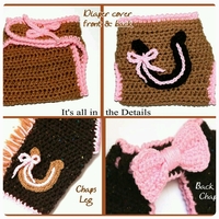 Crocheted Western GIRL Baby Set - Thumbnail 2