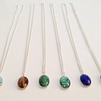 Vintage Gemstone Pendant - Thumbnail 1