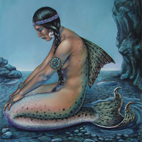 Vintage Mermaids Limited Edtion Large Prints - Thumbnail 4