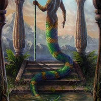 "The Sacred Pool"  Fine Art Giclee Print  - Thumbnail 2