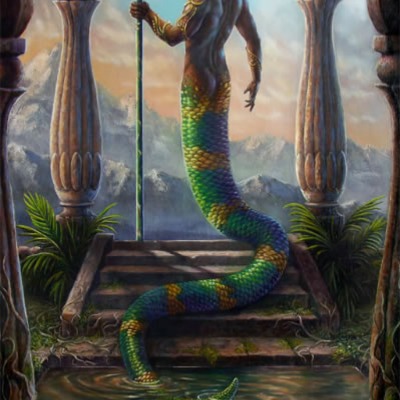 "the sacred pool"  fine art giclee print 