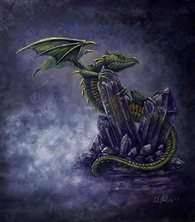 "Teldryn" Dragon Small Art  Print 