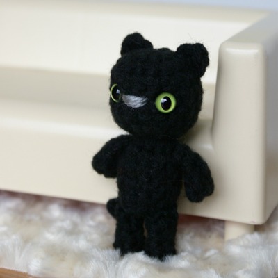 Charlie. the black cat.