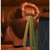 CM11 FROZEN Princess ANNA CORONATION Cosplay HAIR WIG METAL CROWN Ribbons COMB - Thumbnail 1
