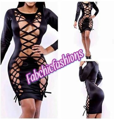 Laced up bodycon