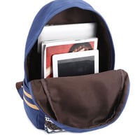  Folk Style Canvas Backpack - Thumbnail 1