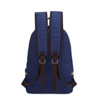  Folk Style Canvas Backpack - Thumbnail 2