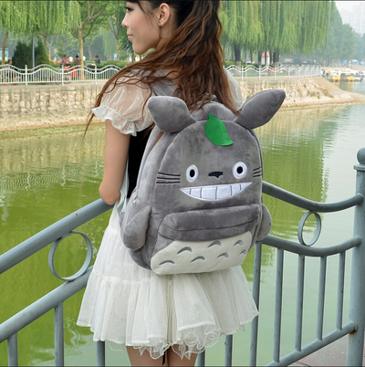 Plush cute cartoon shoulder bag