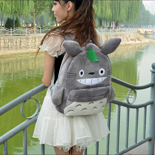 Plush cute cartoon shoulder bag
