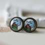 vintage cartoon elephant stud earrings.-1