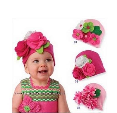 NEW DESIGN Fall Baby Hat, Modeling of flower children's fashion cap 