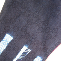 Christmas Stocking in Pink and Navy - Lots And Lots Of Texture - Thumbnail 2