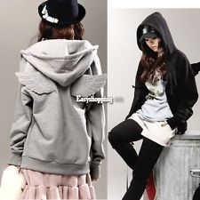  punk wings casual hoodie jacket