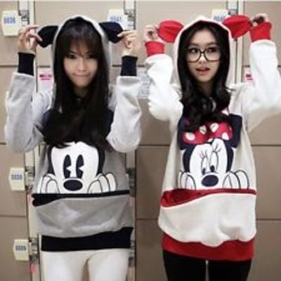 Mickey minnie mouse ears hoodies sweatshirt 