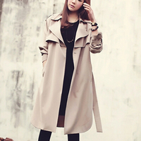 Leesa Minimalist Double Breasted Coat - Thumbnail 3
