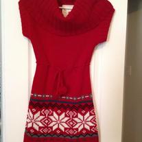 Juniors Red Sweater Dress