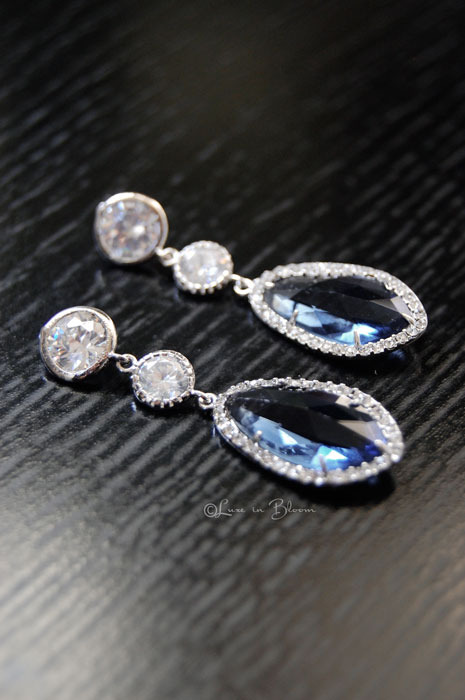 Drop Wedding Earrings In Montana - Style # E156M