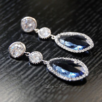 Drop Wedding Earrings In Montana - Style # E156M