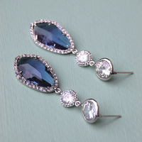 Drop Wedding Earrings In Montana - Style # E156M - Thumbnail 1