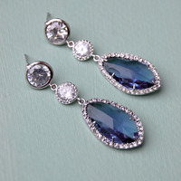 Drop Wedding Earrings In Montana - Style # E156M - Thumbnail 2