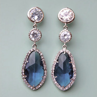 Drop Wedding Earrings In Montana - Style # E156M - Thumbnail 3