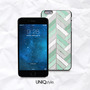 Mint Green Chevron wood print case for iPhone 7/6/6s, Ombre mint geometric case for Samsung, Sony, LG, Nokia-4