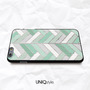 Mint Green Chevron wood print case for iPhone 7/6/6s, Ombre mint geometric case for Samsung, Sony, LG, Nokia-3