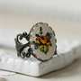 vintage floral filigree ring.-1