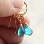 tiny blue tear drop earrings-2